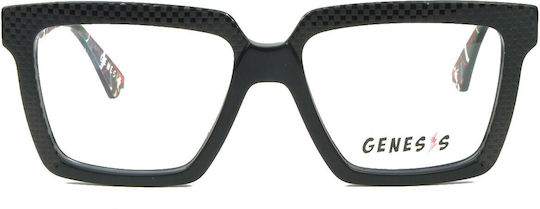 Genesis Weiblich Kunststoff Brillenrahmen Schwarz GV231584C2