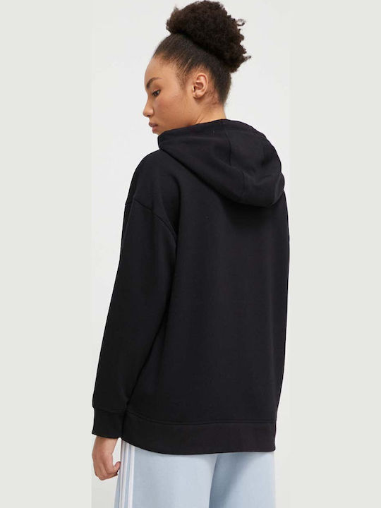 Women's Sweatshirt Hooded Black