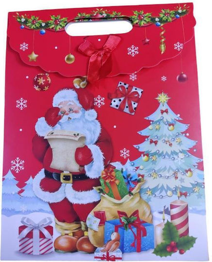 Christmas Gift Wrapping Bag 32x25x10cm 1 Piece