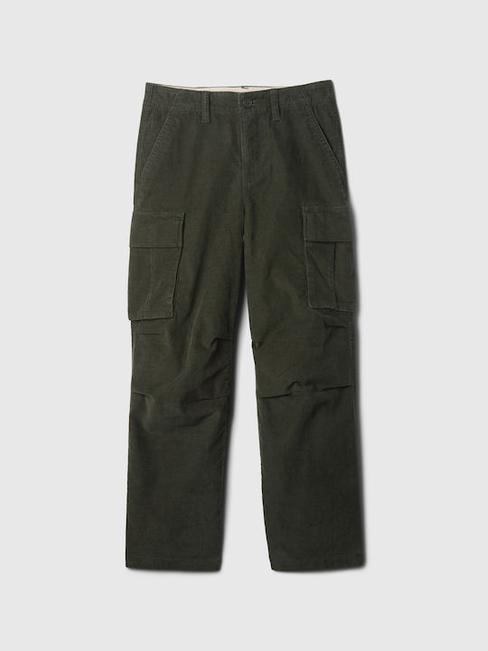 GAP Kids' Cargo Corduroy Pants evergreen