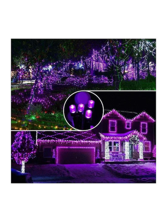 200 Lămpițe LED 20m. Violet tip Șir 1buc