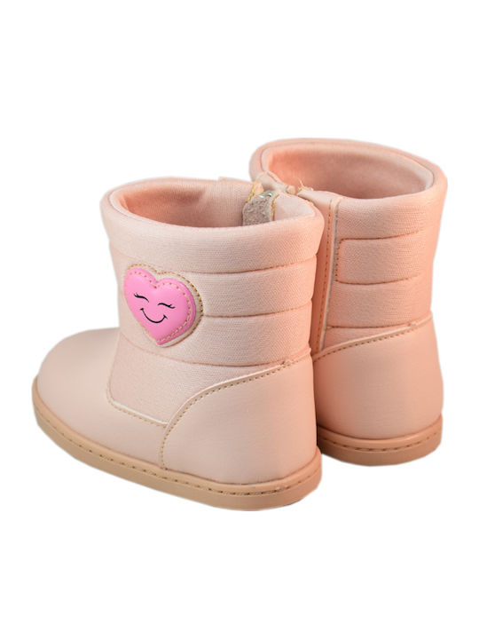 Anatomisch Kinderstiefeletten mit Reißverschluss Rosa