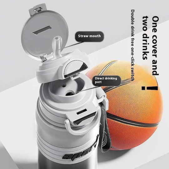 Techsuit Ποτήρι Θερμός Ανοξείδωτο 680ml Γκρι