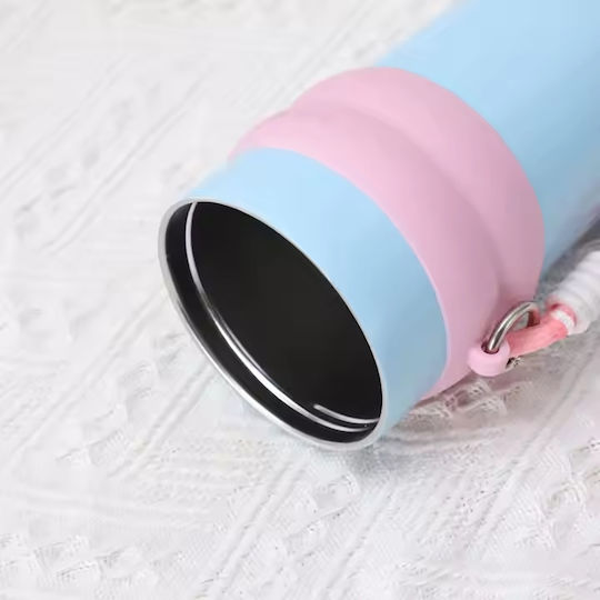 Techsuit Ποτήρι Θερμός Ανοξείδωτο 710ml Ανοιχτό Μπλε