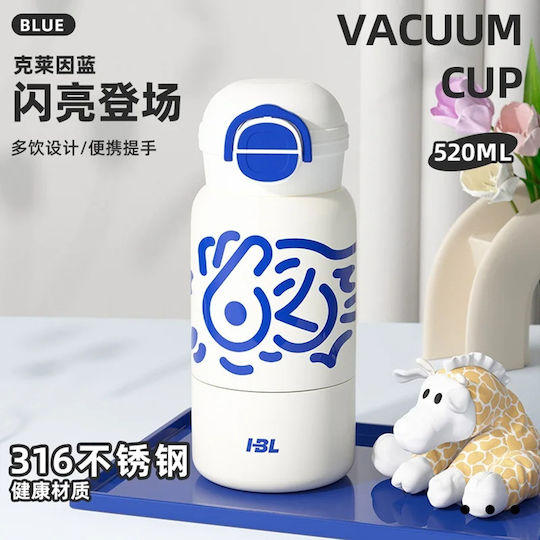 Techsuit Μπουκάλι Θερμός Ανοξείδωτο 520ml White