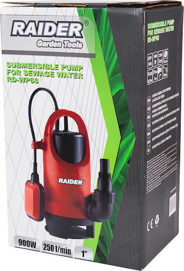 900w Submersible Pump 1" 250l/min 8.5m 35mm Raider Rd-wp68