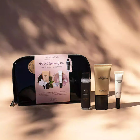 Atashi Instant Glow Effect Σετ Μακιγιάζ για το Πρόσωπο με Νεσεσέρ 4τμχ