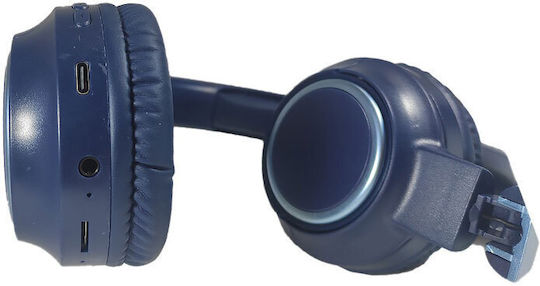 MSL-909 Ασύρματα Bluetooth On Ear Ακουστικά με Ραδιόφωνο Πορτοκαλί