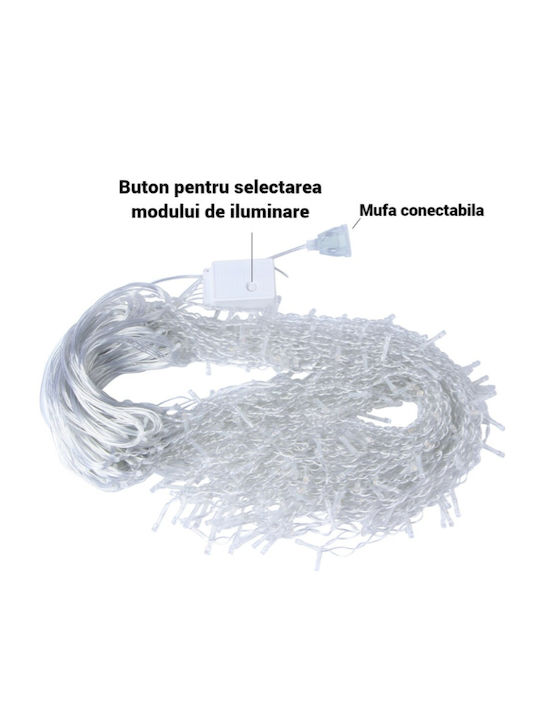 Luminite LED 12m. Alb cald tip Ploaie 1buc Luminite LED 12m. Alb cald tip Ploaie 1buc