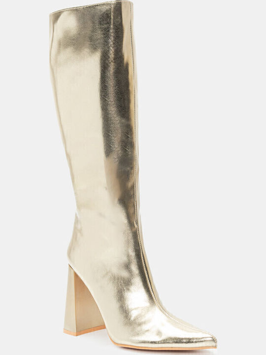 Damenstiefel Gold