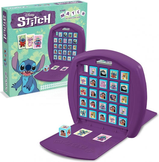 Настолна игра TopTrumps Disney: Match The Crazy Cube Game - Stitch за 2 играчи 4+ години (EN) Winning Moves