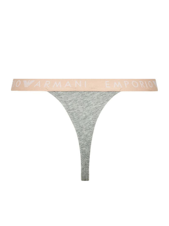 Βαμβακερά Γυναικεία String 2Pack Ανοιχτό Γκρι