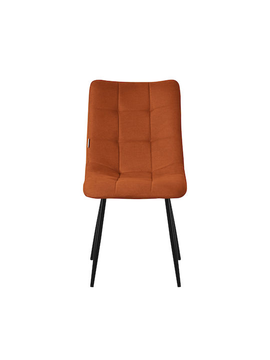 Dining Room Fabric Chair Orange 2pcs