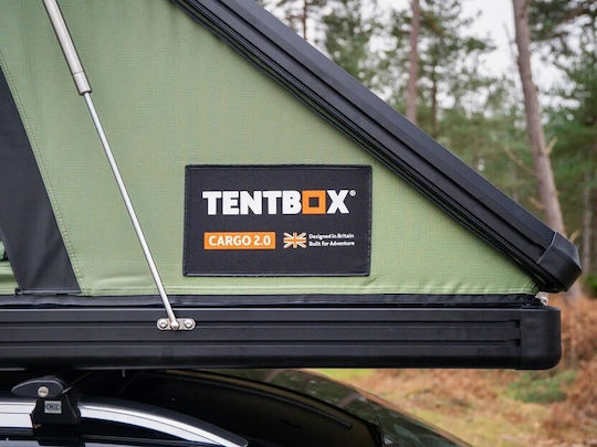 TentBox Cargo 2.0 Automatic Къмпинг Палатка за Автомобил Черна 4 Сезона за 2 Човека 215x130x145см