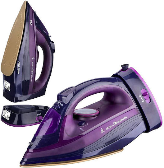 Raf Dampfbügeleisen 2400W mit Antihaftsohle Purple