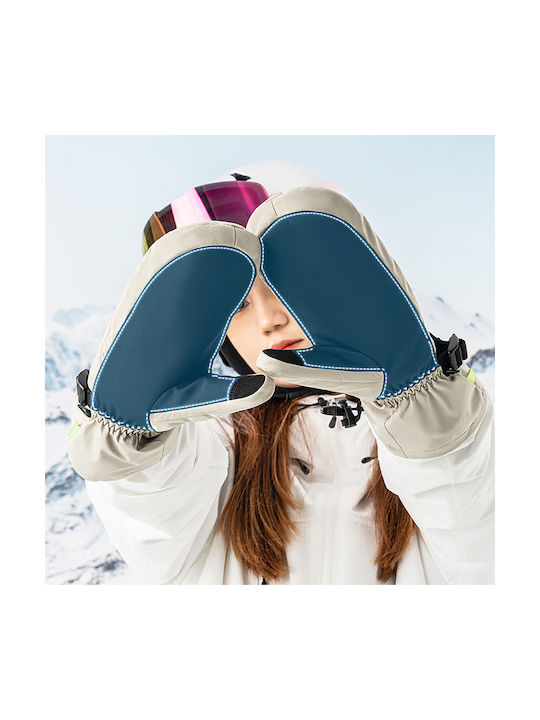 Qunature Ανδρικά Γάντια Σκι & Snowboard Μαύρα