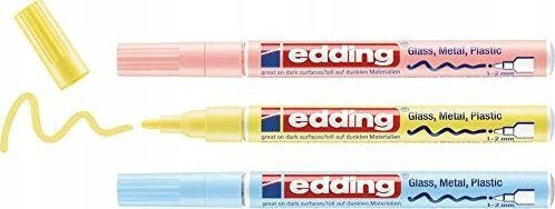 Edding Zeichenmarker 0.8mm Mehrfarbig 3Stück