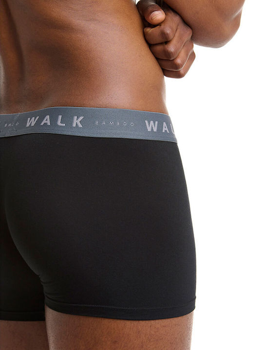 Men's Boxers Black/GreyBlue Band 2Pack