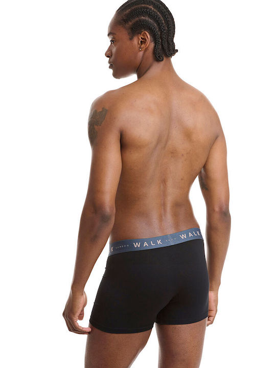 Men's Boxers Black/GreyBlue Band 2Pack