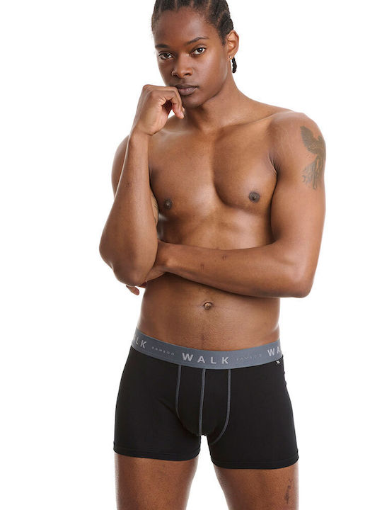 Men's Boxers Black/GreyBlue Band 2Pack