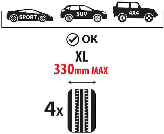 Lampa Wall Mount Tire/Rim Holder XL Folding 150kg Max 147.5cm Φ3.2cm Lampa 1 Piece