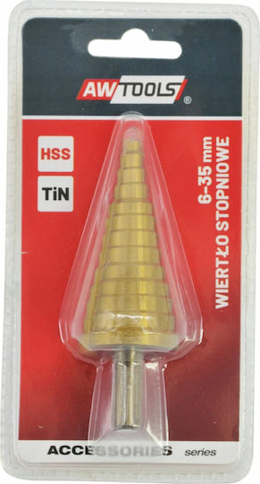 AWTools Drill HSS Titanium with Cylindrical Shank for Metal