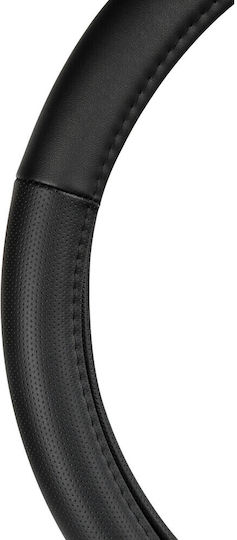 Lampa Καλυμμα Τιμονιου 40-42cm Δερμα Skeentex Μαυρο Classic Premium Gran Pree Lampa 1 Τεμ L3315.6