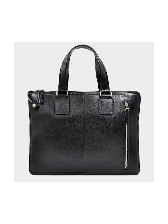 Bond Leather Men's Briefcase Black