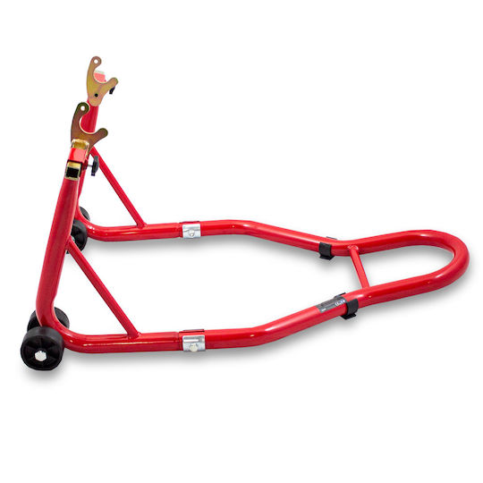 Roter Motorrad-Heckständer