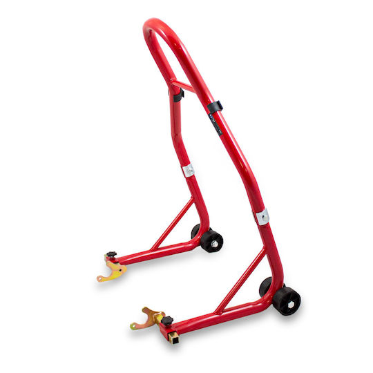 Roter Motorrad-Heckständer