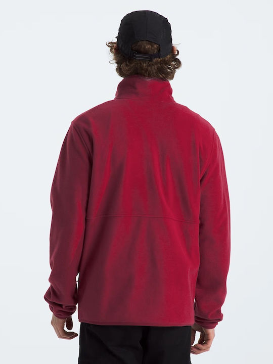 The North Face 100 Glacier Full Men's Fleece Cardigan with Zipper Beetroot