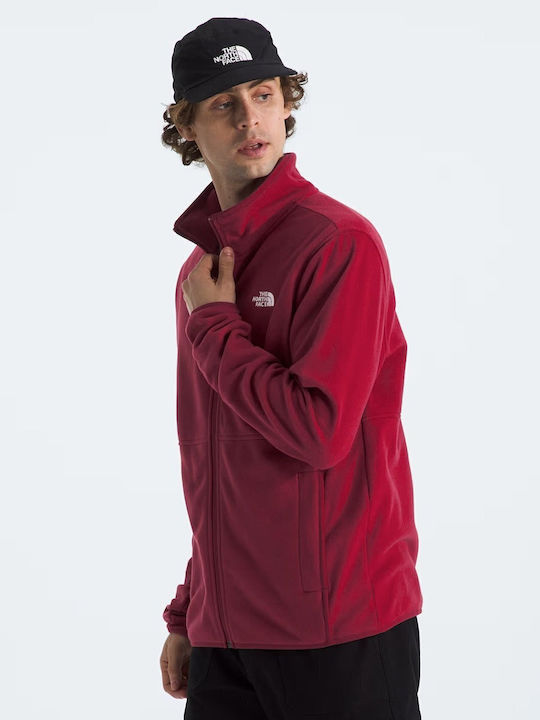 100 Glacier Full Men's Fleece Cardigan Beetroot