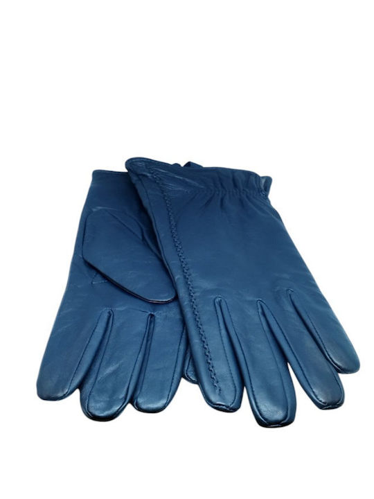 Guy Laroche Women's Leather Gloves Blue