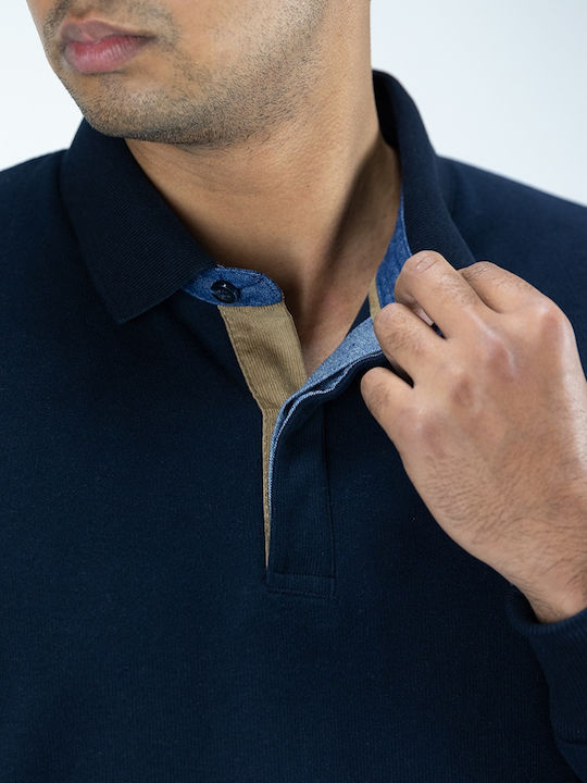 Polo Long Sleeve Blouse Blue