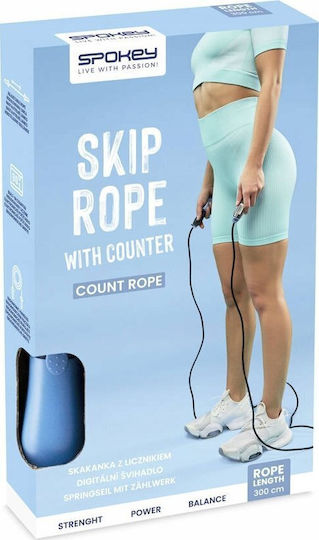 Spokey Rope Springseil Fitness mit Gewicht mit Meter und einstellbare Länge