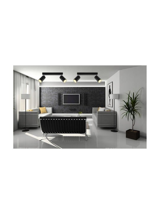 Masterled Lumină Dublu Spot în Culoare Negru
