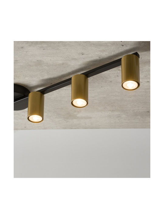 Sigma Metal Light Fixture Spot with 11 Lights in Black Color