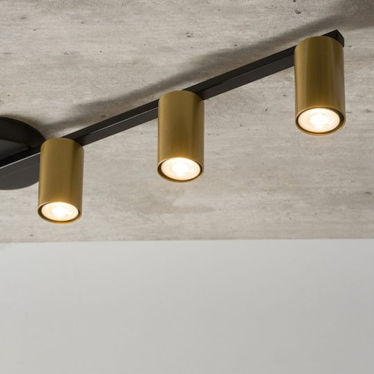Sigma Metal Light Fixture Spot with 11 Lights in Black Color