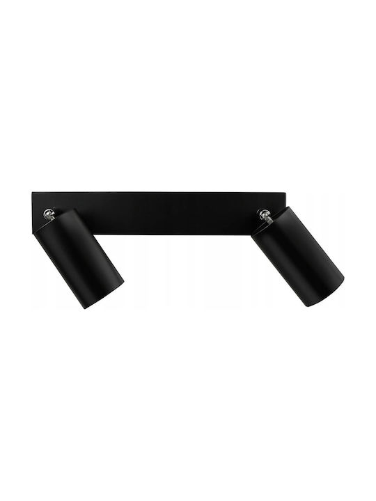 Masterled Lumină Dublu Spot în Culoare Negru