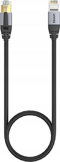 Unitek S/FTP Cat.8 (40Gbps) Καλώδιο Δικτύου Ethernet 2m Μαύρο