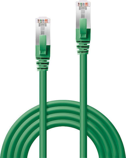 Lindy S/FTP Cat.6a (Gigabit) Καλώδιο Δικτύου Ethernet 3m Πράσινο