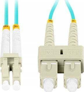 Lanberg Καλώδιο Οπτικής Ίνας LC/UPC-SC/UPC 2m Τιρκουάζ