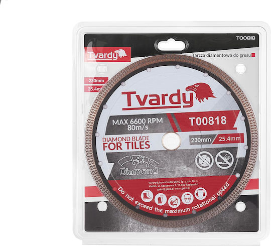 Diamond Disc Porcelain 230 X 10 Mm Mounting Hole 22.23 Mm Tvardy T00818