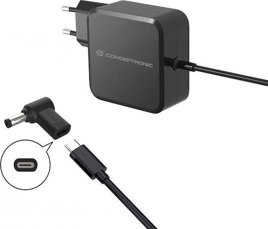 Conceptronic Convertor USB-C / DC masculin în USB-C / DC feminin 1buc