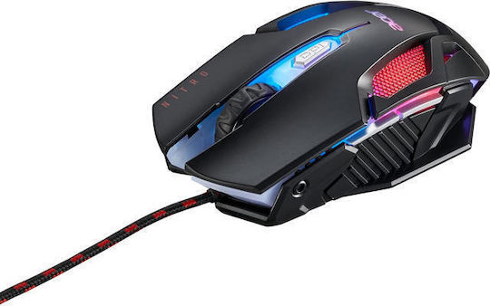 Acer Nitro Mouse II RGB Gaming Ποντίκι 4200 DPI Μαύρο