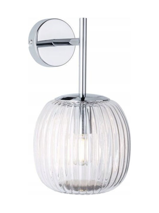 Paulmann Bade Leuchte Badezimmer mit Fassung E14 Silber