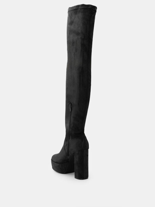 Over Knee Platform Boots 4454101-black