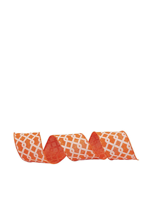 Lianos Christmas Ribbon Orange 850cm 1pc