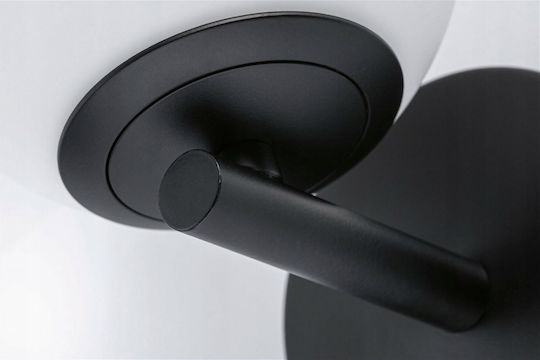 Paulmann Leuchte Badezimmer mit Integrierter LED und Warmweißes Licht Schwarz