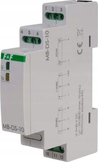 F&F Electric Panel Meter Analog Rail Single-Phase Modbus MAX-MB-DS-10